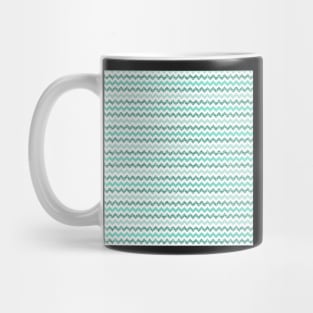 Chevron Aqua Zigzag Mug